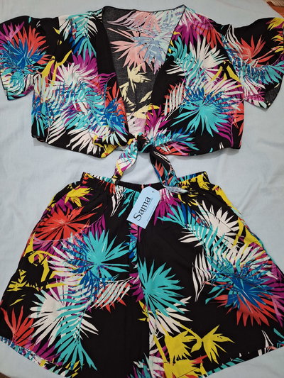 Conjunto Set de kimono corto y short