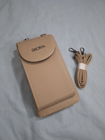 Bandolera porta celular Alma *Beige claro*