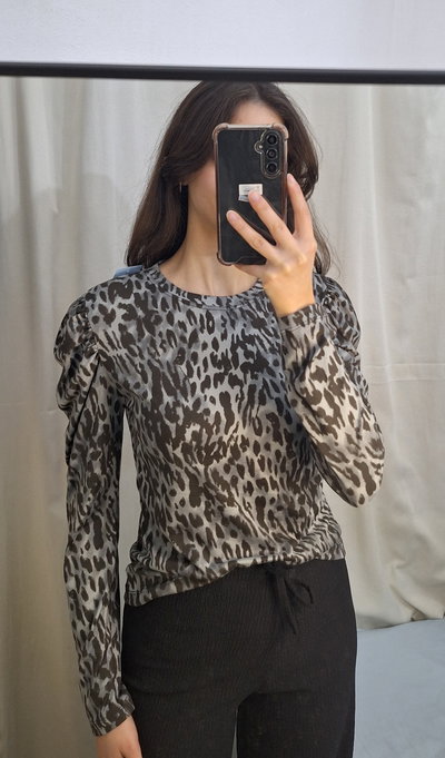 Remera Natalie *Print gris*