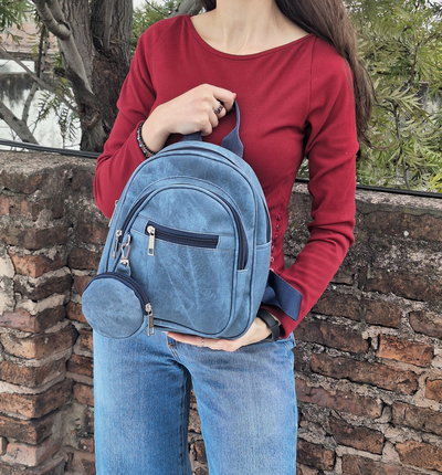 Mochila Victoria *Azul jean*