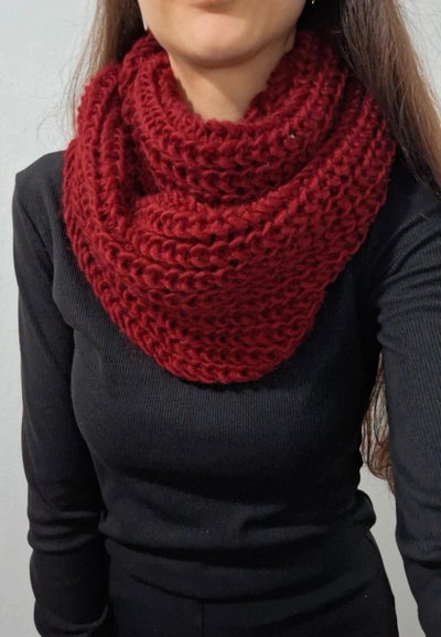 Bufanda cuello tejido