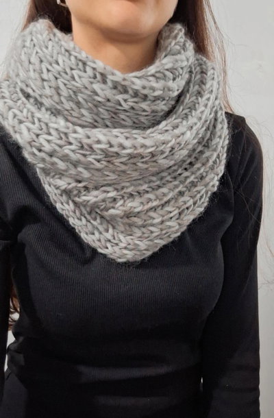 Bufanda cuello tejido