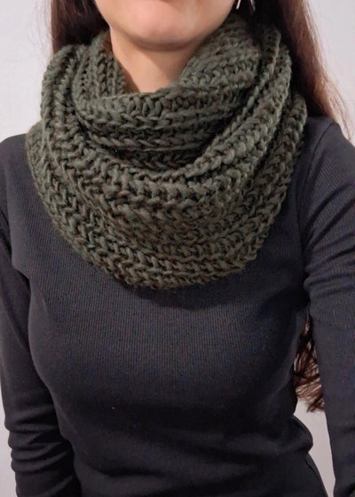 Bufanda cuello tejido