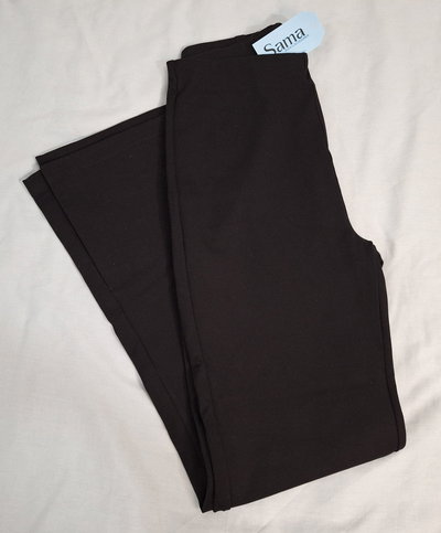 Pantalón Tina de punto roma con tajo lateral