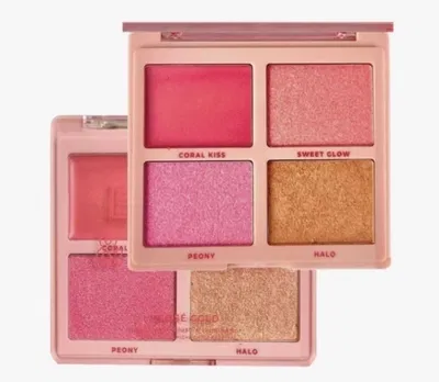 Paletas de Rubores & Iluminador Blush & Shine -Tono 1 Rose Gold by Ruby Rose