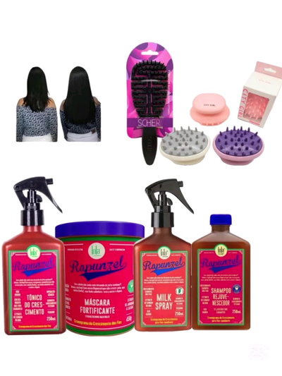 Kit Rapunzel Lola Cosmetic + Cepillos