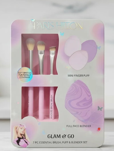 Set de accesorios de maquillaje Glam Go 7 Piezas Paris Hilton