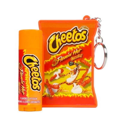 Set de Balsamos Labial Cheetos con llavero