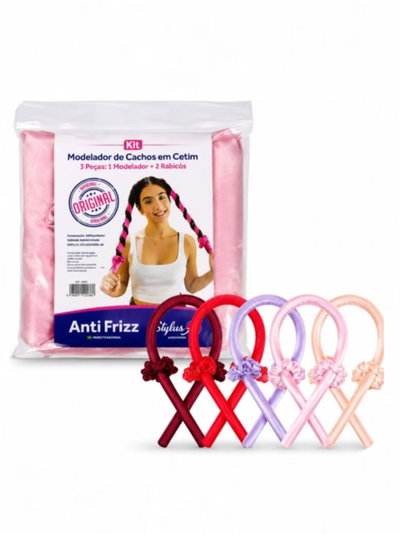 KIT MODELADOR DE RIZOS + SCRUNCHIES
