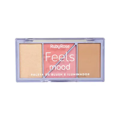 Paleta de Blush e iluminador Feels Mood Ruby Rose