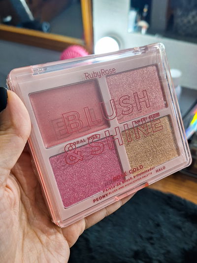 Paletas de Rubores & Iluminador Blush & Shine -Tono 1 Rose Gold by Ruby Rose