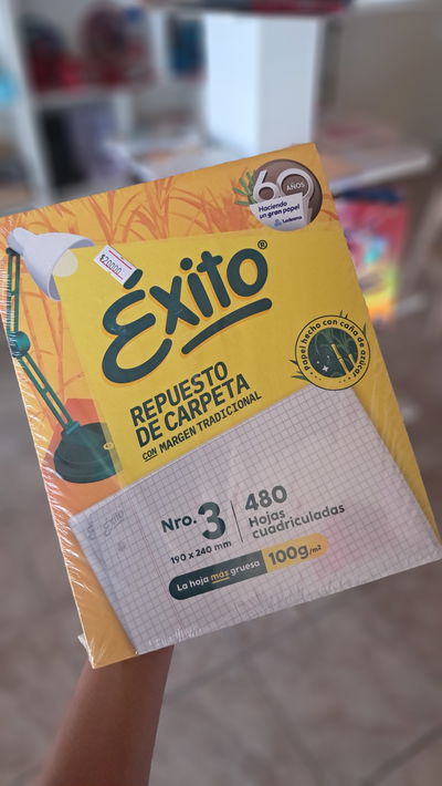Hojas cuadriculadas 