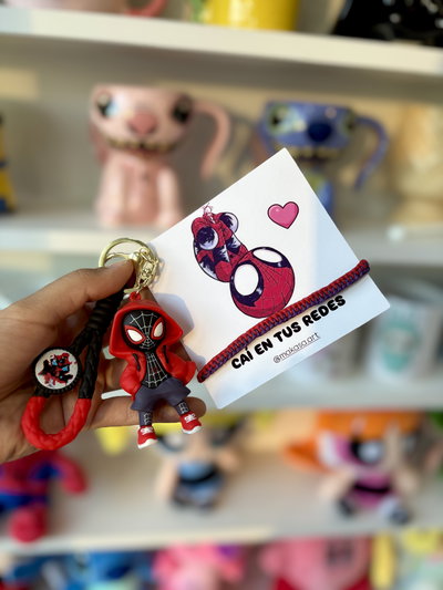 Llavero + tarjeta con pulsera 