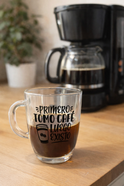 Taza vidrio café 