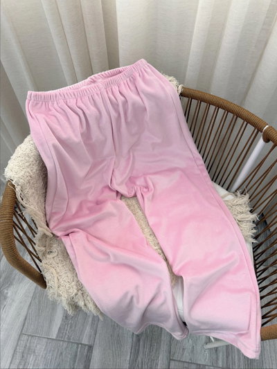 Pantalón plush rosa