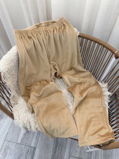 Pantalón plush  beige