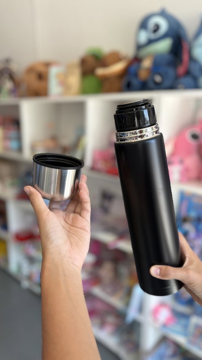 Termo bala negro 1lt