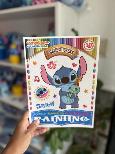 Librito para pintar stitch