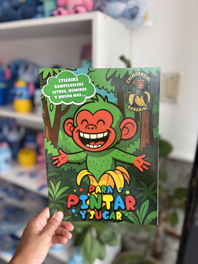 Librito para pintar chimpanzini