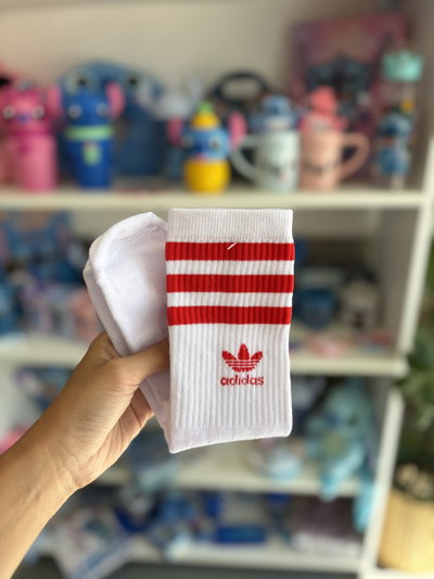 3/4 blancas Adidas rojas 