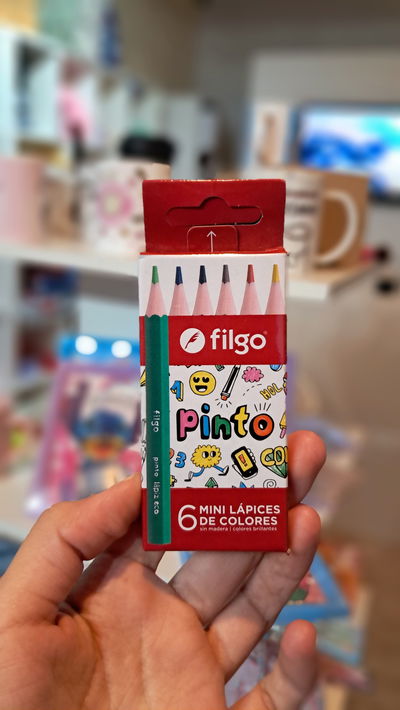 Mini lápices de colores x6