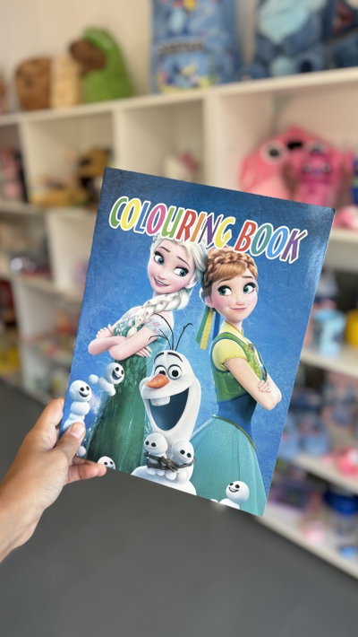 Librito para pintar frozen stickers 