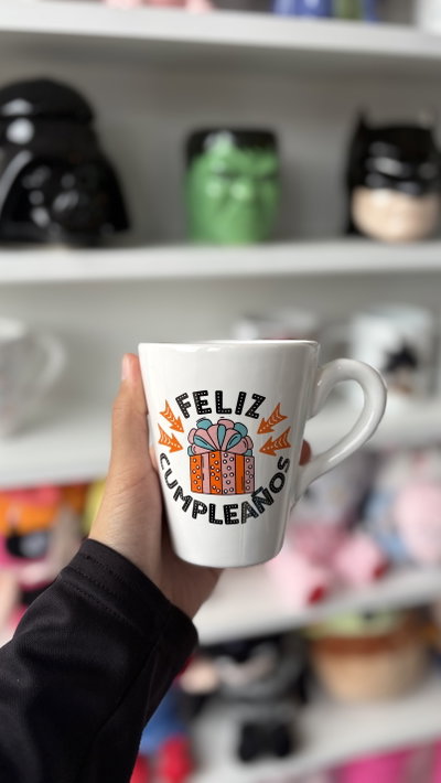 Tazas feliz cumple cerámica 