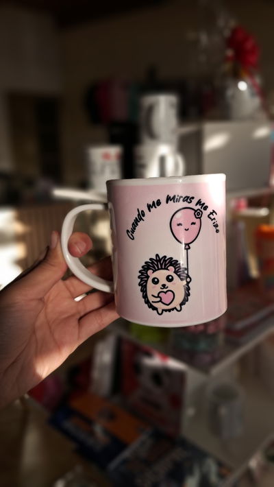 Taza erizo plástico 