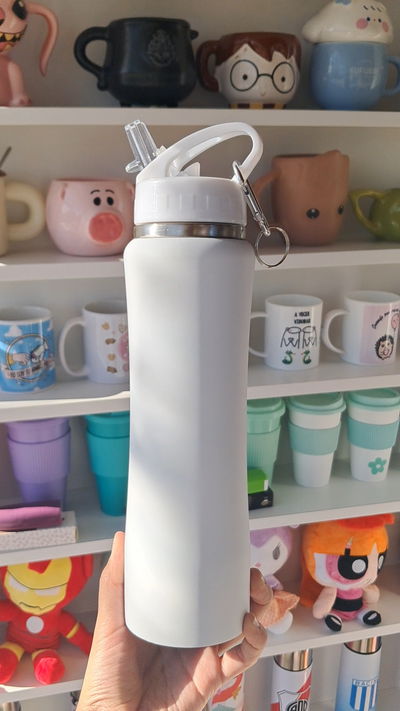 Botella térmica blanca