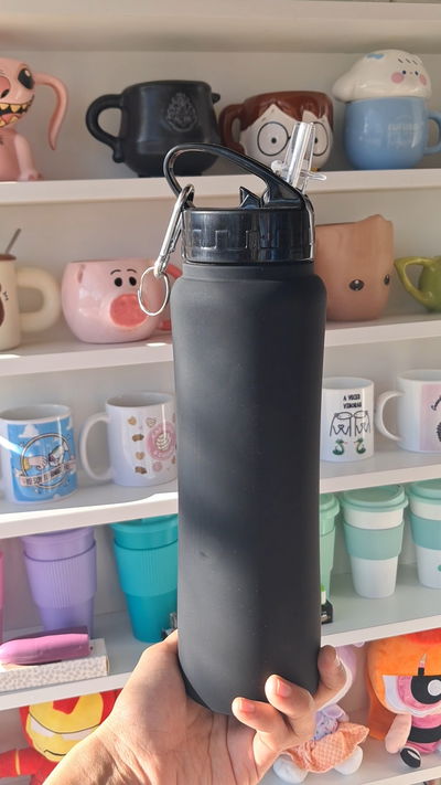 Botella termica negra 