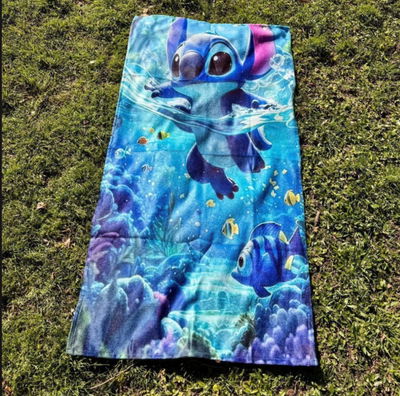 Toallon stitch en agua