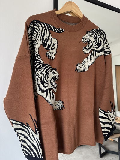 SWEATER TIGRE LUREX