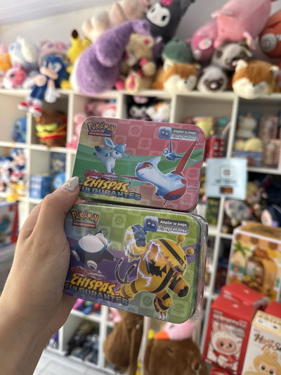 Cartas Pokemon en lata 40u