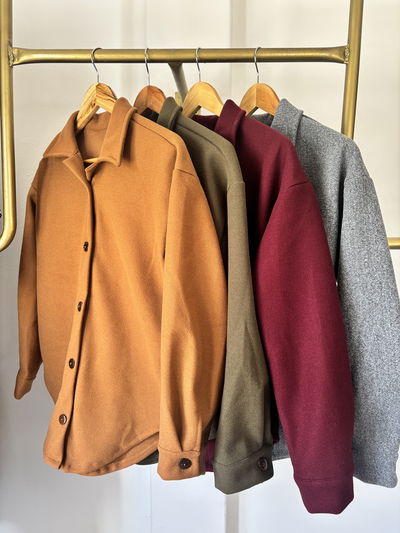 Camisaco de paño oversize