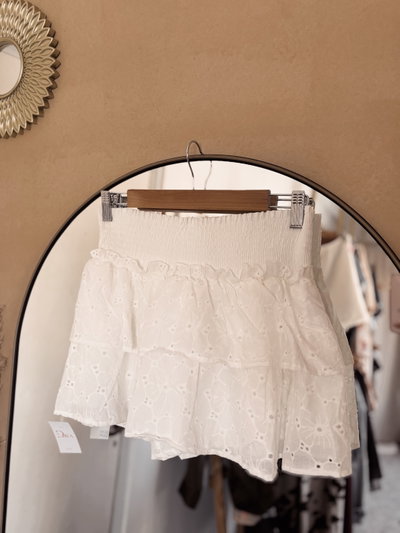 Short pollera de Broderie
