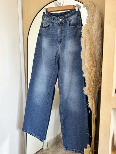 Jean Wide Leg Cruz Rígido 