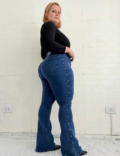 Jean semi Oxford elastizado