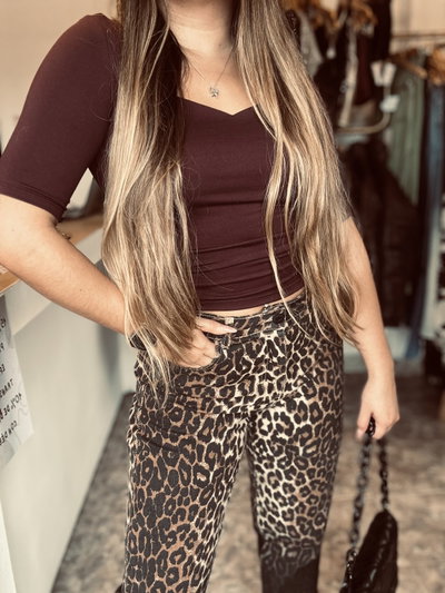 Jean animal print