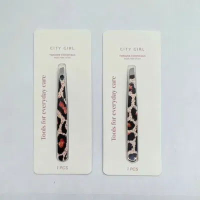 PINZA DE DEPILAR ANIMAL PRINT CITY GIRL 1 o 3 UNIDADES
