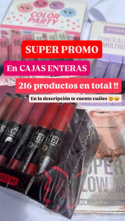 Super combo 216 productos - cajas cerradas con testers