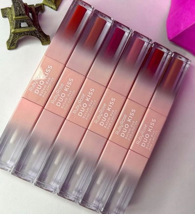 Labial Duo Kiss - Ruby Rose 1 o 3 UNIDADES