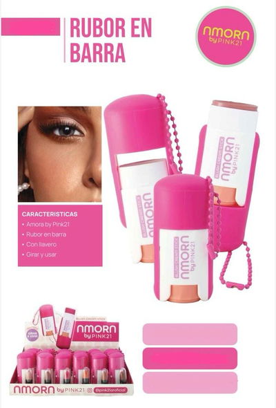 Rubor barra cremoso nmorn llavero - Pink 21 MEDIA CAJA/CAJA ENTERA