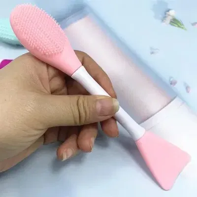 Cepillo de silicona y espatula 2 en 1 (1 o 3 Unidades)