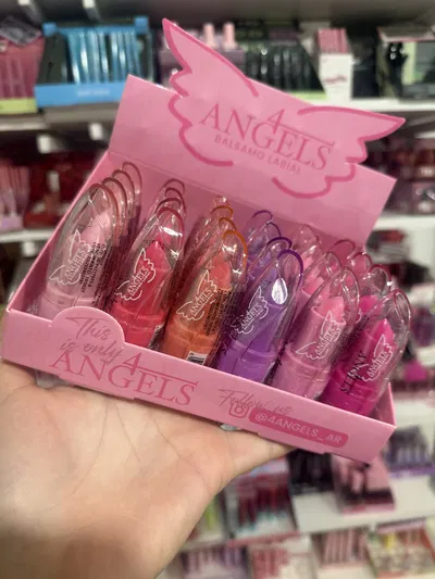 Balsamo para labios Apto para niñas - 4Angels (MEDIA CAJA/CAJA ENTERA)