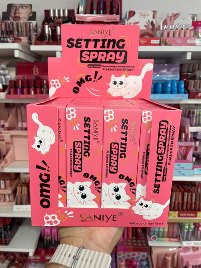 Fijador maquillaje OMG!! - Saniye (CAJA ENTERA 12 UNIDADES)