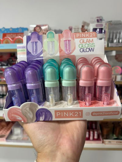 Gloss extra glow - Pink 21 (MEDIA CAJA/CAJA ENTERA)