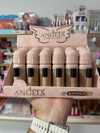 Corrector liquido tapa rosita - 4Angels (MEDIA CAJA/CAJA ENTERA)