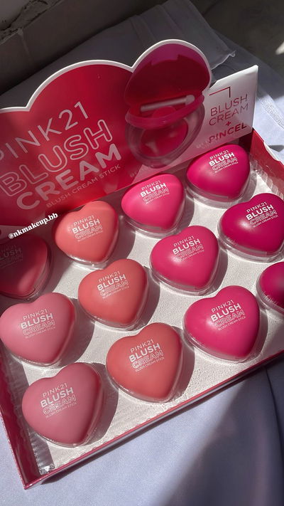 Rubor en crema con aplicador - Pink 21 (CAJA ENTERA DE 12 UNIDADES)