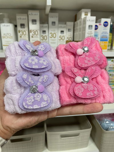 Set de 2 Muñequeras Skin Care conejito