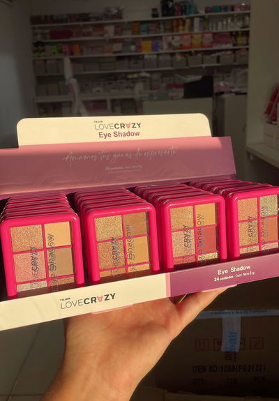Paleta x6 sombras Eye Shadow - Love Crazy Tejar (MEDIA CAJA/CAJA ENTERA)